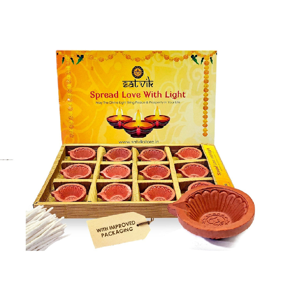 Earthen Clay Diya | Indiaβs Largest Pooja Accessories Brand β www.satvikstore.in
