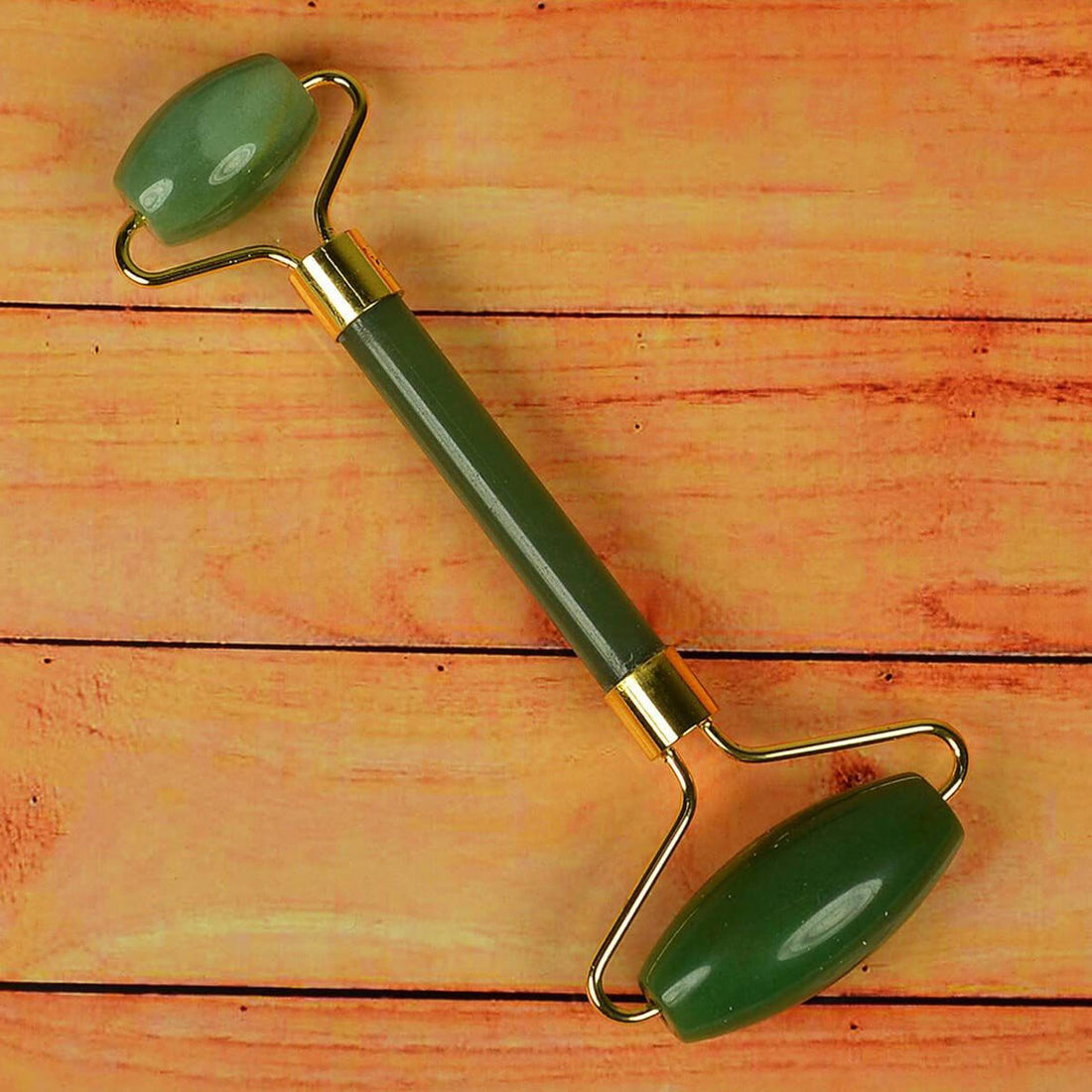 Green Aventurine Jade Face Roller with Gua Sha – Glow & Heal Skin