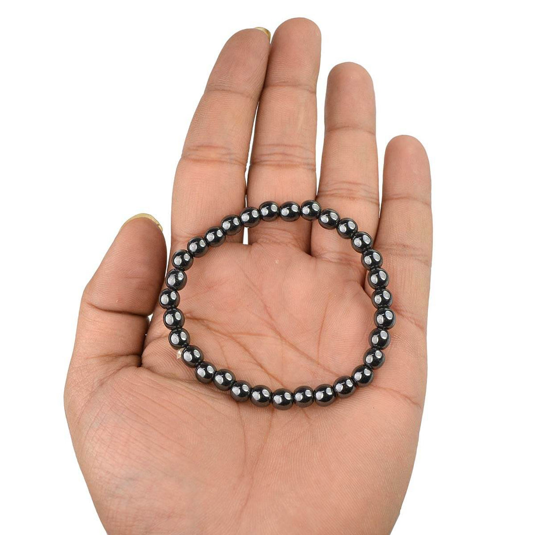 Authentic Hematite Crystal Bracelet for Reiki Healing 6 MM