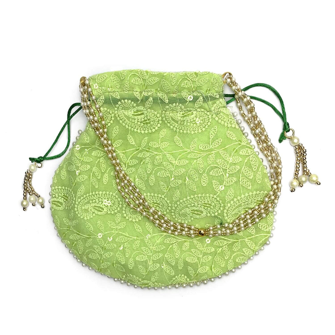 Ethnic Round Embroided Potli Pouches