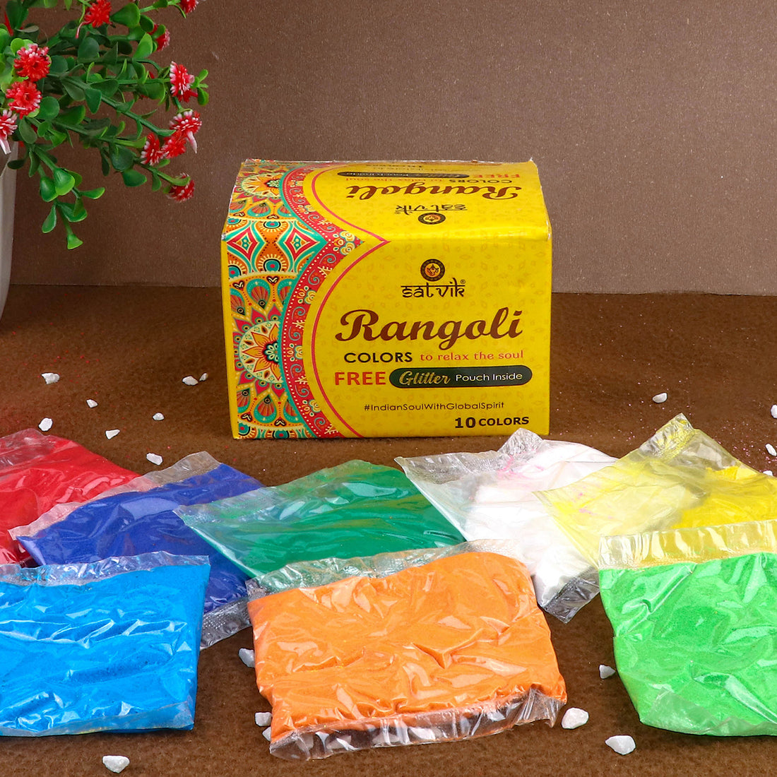 Rangoli Colors (10 Pc Pouch Pack)
