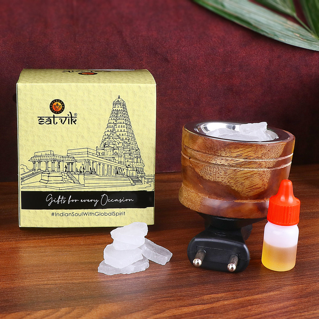 Engrossing Wooden Electric Camphor Diffuser
