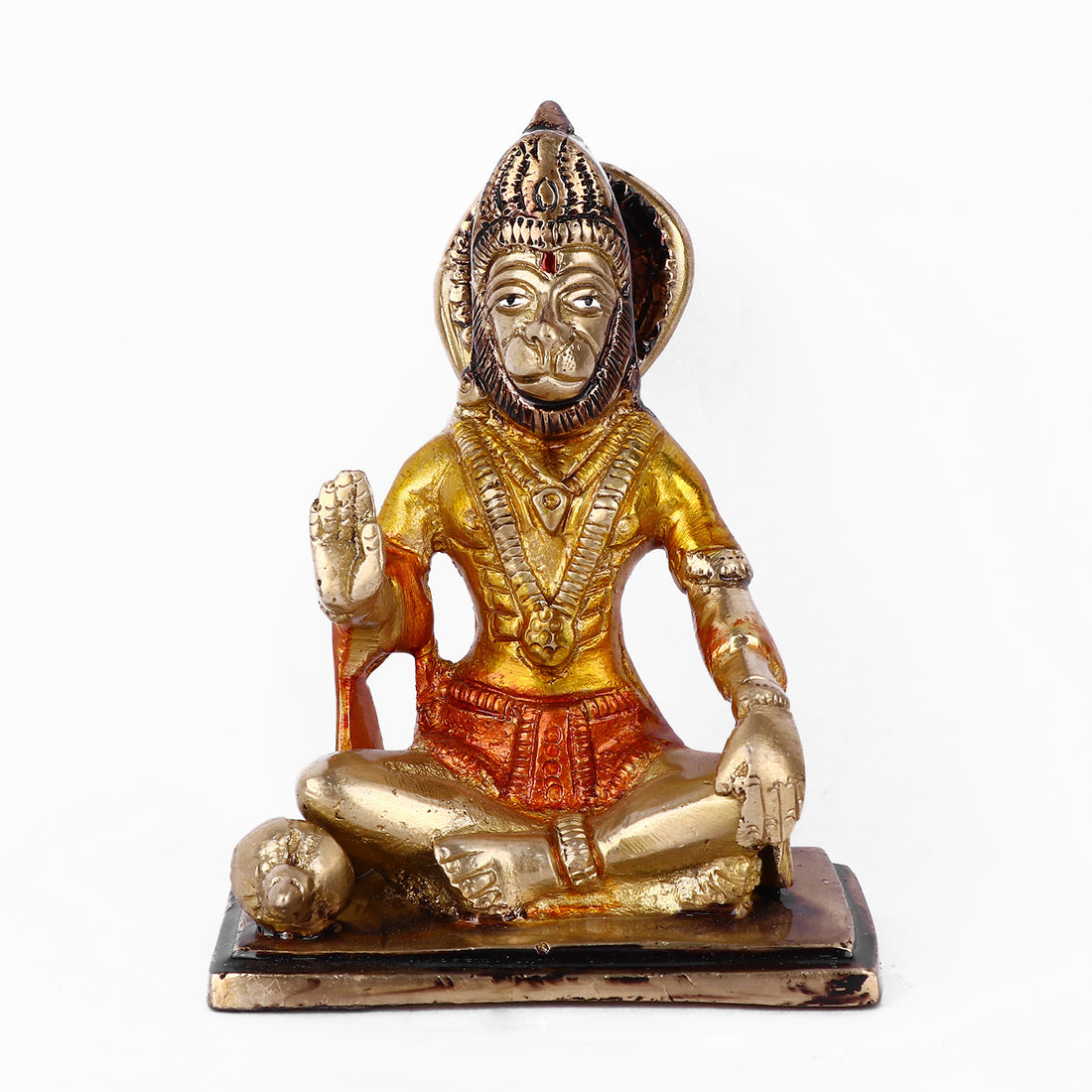 4.7 Inch Blessed Brass Hanuman Idol