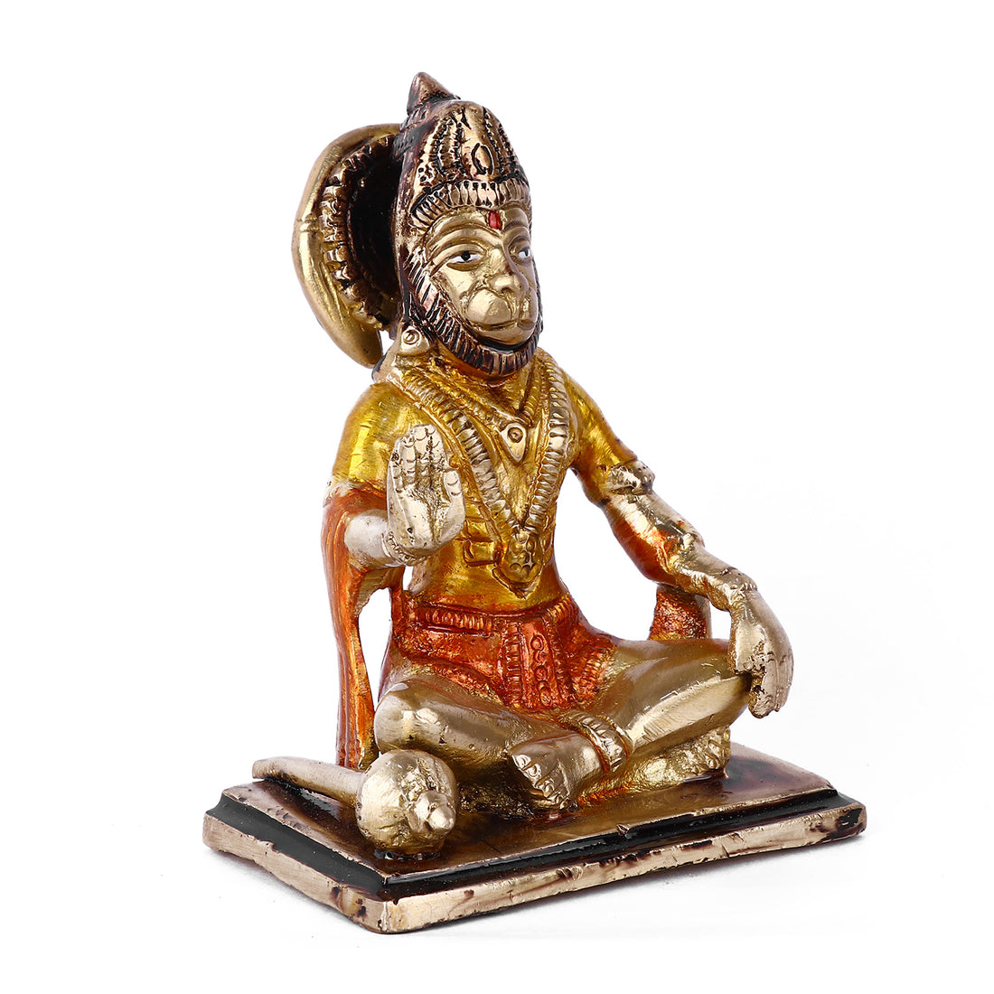4.7 Inch Blessed Brass Hanuman Idol
