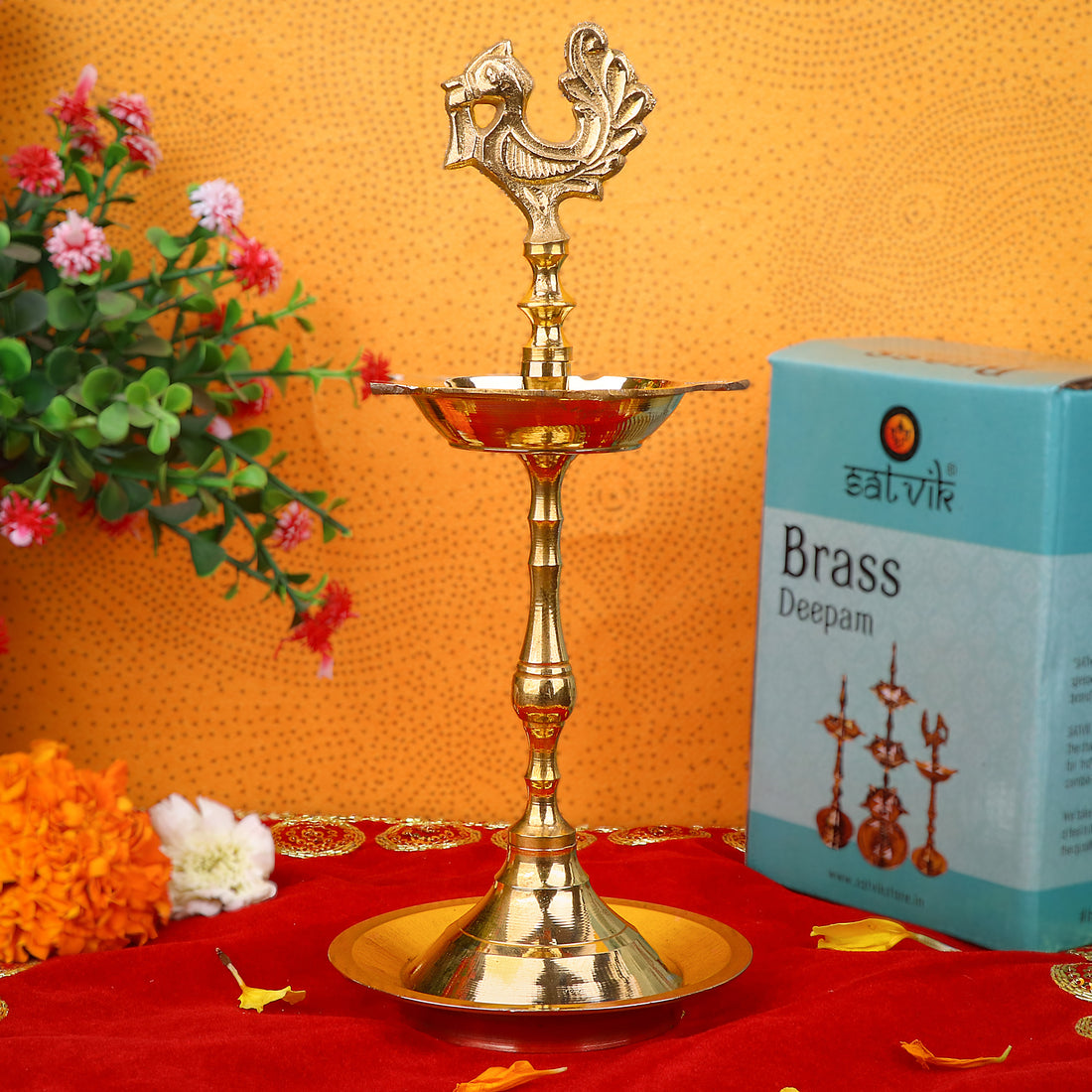 Peacock Kerala Diya | India’s Largest Pooja Accessories Brand – www.satvikstore.in