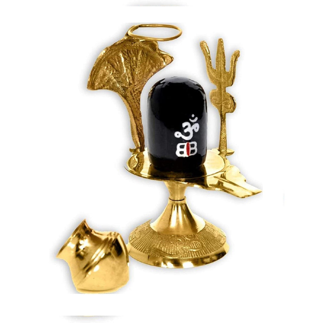 Divine Brass Shivling - 5.5 Inch