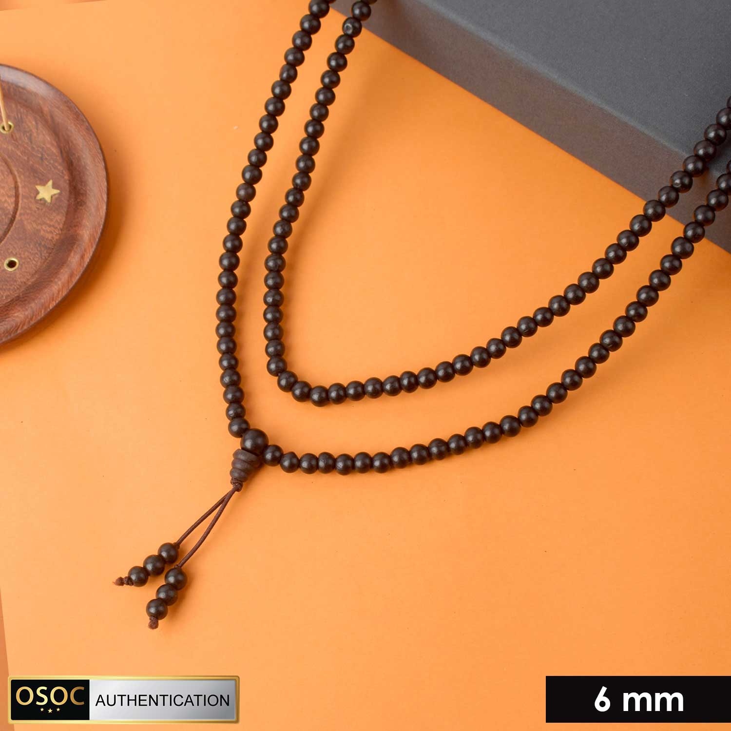 Sacred Karungali / Ebony Wood Mala for Protection, Stability & Energy Cleansing