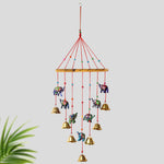 Rajasthani Colorful Elephant Wall Hanging Wind Chimes