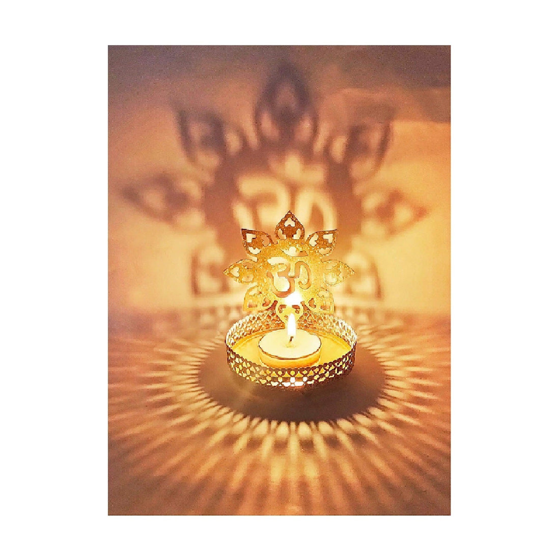 Decorative alluring OM Shadow Diya
