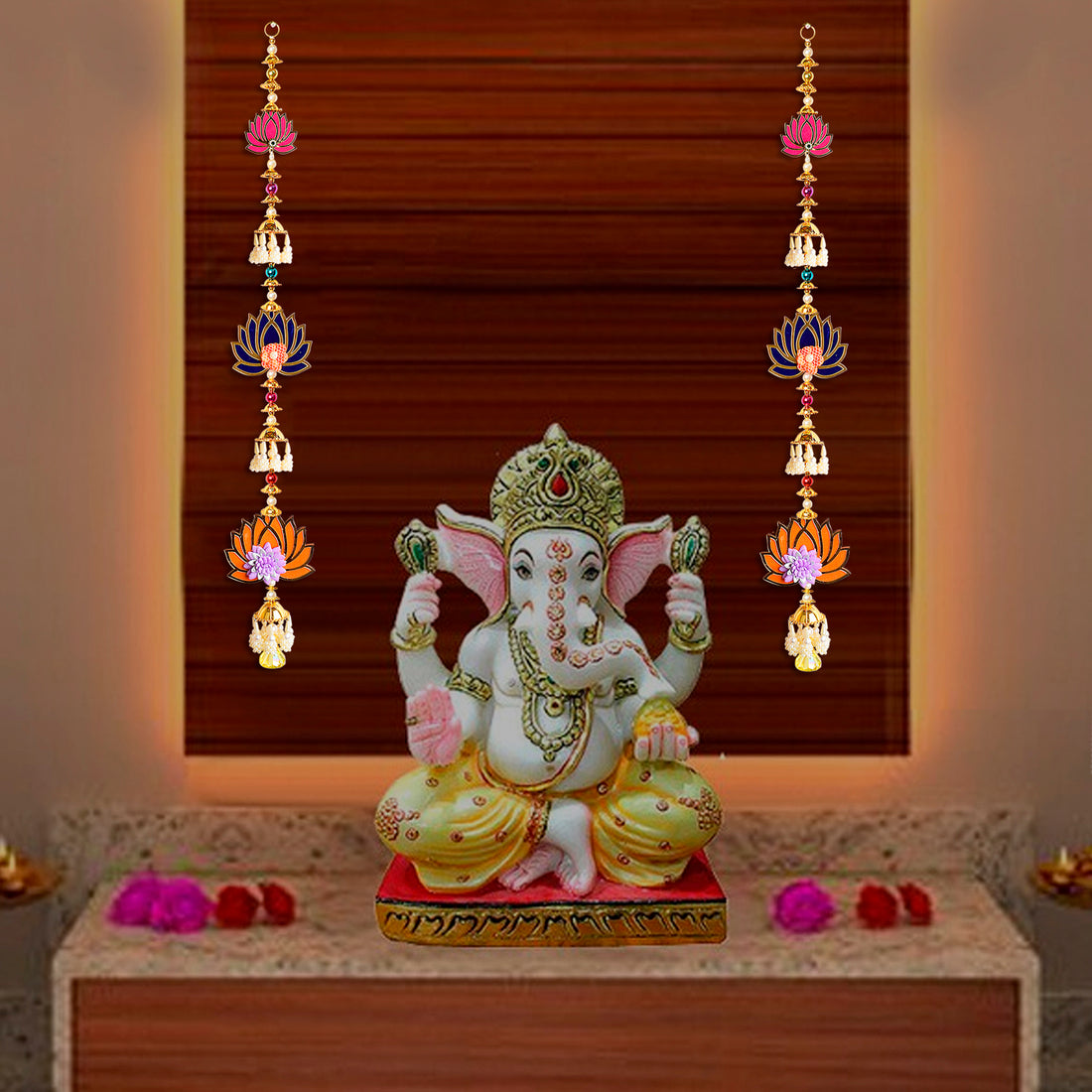 Elegant Lotus Side Door Wall Hangings