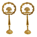 14 INCH Brass Mor Kiran Style Kerala Diya