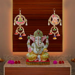 Laxmi Ganesh Round Shubh Labh Side Door Wall Hangings