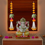 Artificial Marigold Flowers with Elephant Wall Hanging Latkans For Wall Decoration