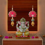 Elegant Lotus with Bell Side Wall Hangings