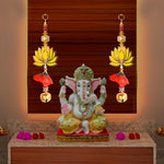 Lotus Flower with Bell Side Door Wall Hangings