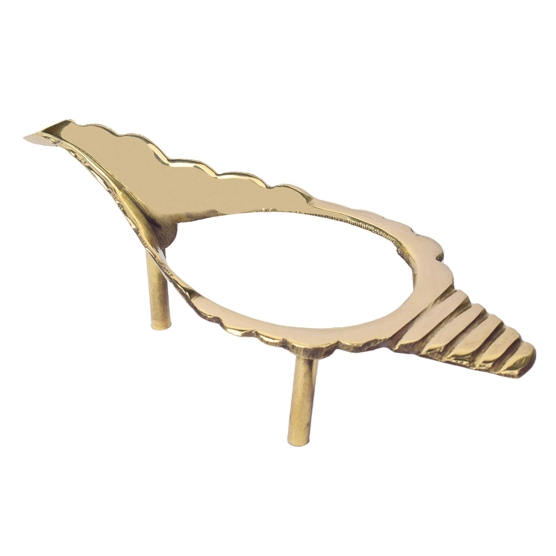 Elegant Brass Shankh Stand