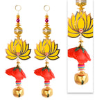 Lotus Flower with Bell Side Door Wall Hangings