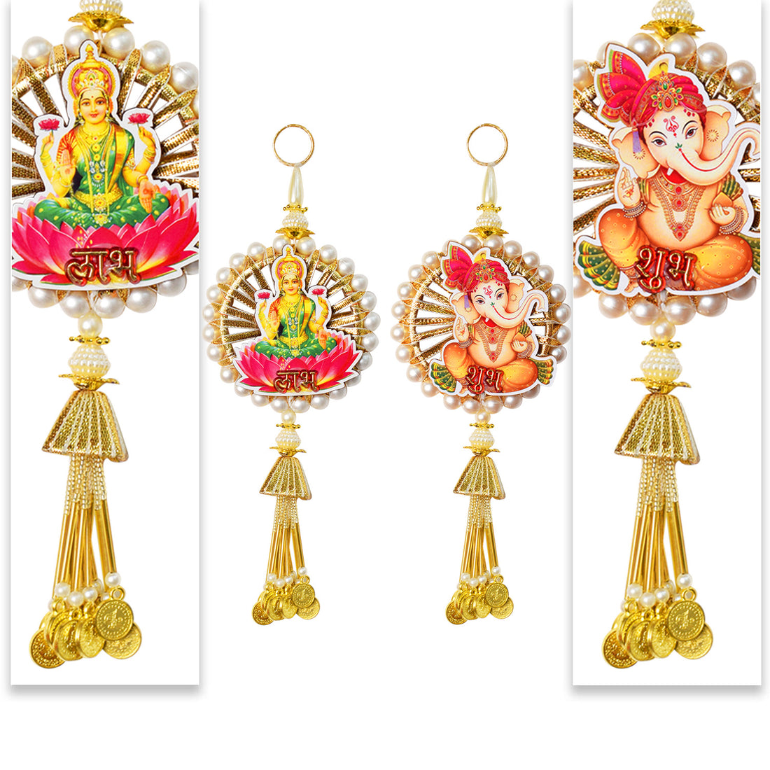 Laxmi Ganesh Shubh Labh Side Door Wall Hangings