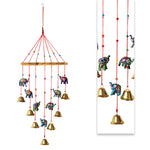 Rajasthani Colorful Elephant Wall Hanging Wind Chimes