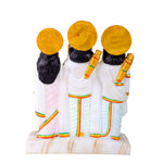 Premium White Marble Dust Ram Darbar Idol Statue