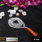 Sphatik Diamond Cut Clear Quartz Crystal 108 Beads Jaap Mala