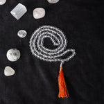 Sphatik Diamond Cut Clear Quartz Crystal 108 Beads Jaap Mala