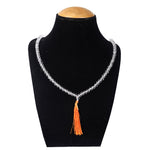 Sphatik Diamond Cut Clear Quartz Crystal 108 Beads Jaap Mala