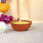Pure Cow Ghee Akhand Jyot 12 to 14 Hours Burning Clay Diya Pack of 1