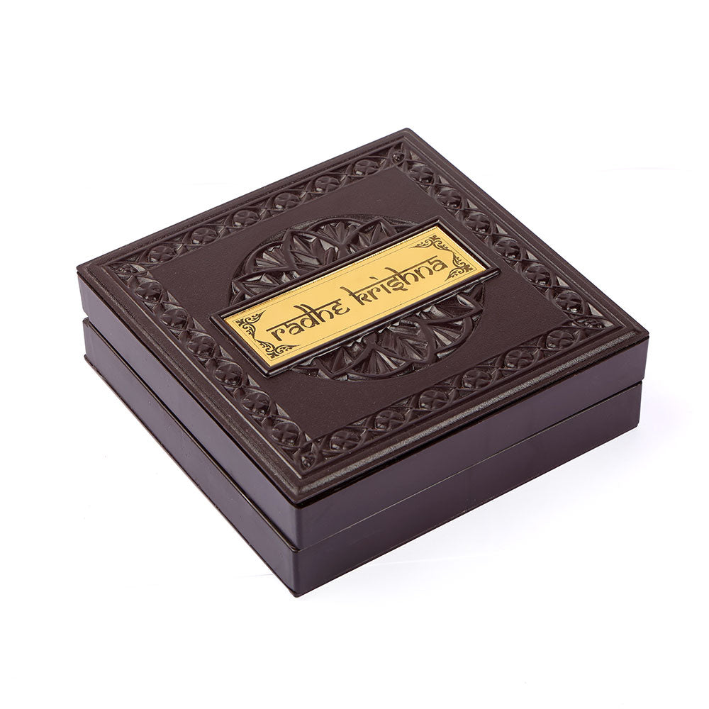 Radha Krishna Charan Paduka Box - Medium