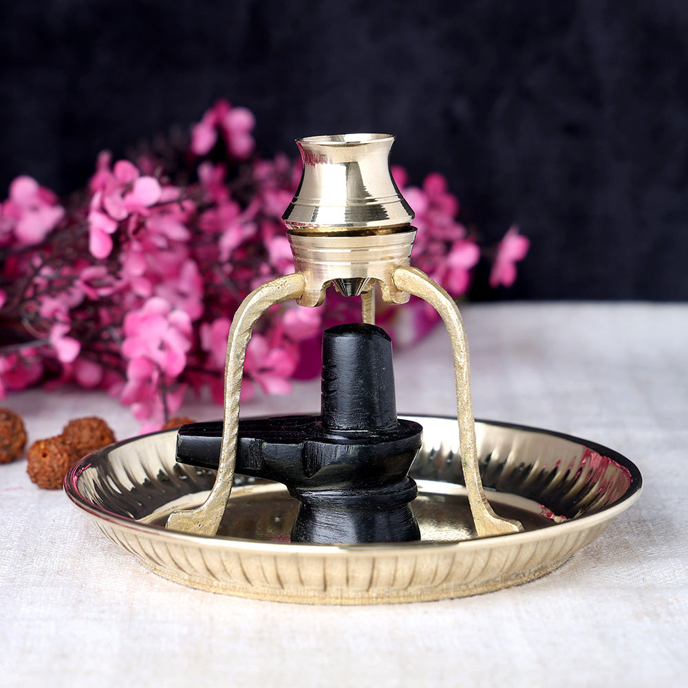 4 inch Sacred Brass Abhishek Stand for Shivling