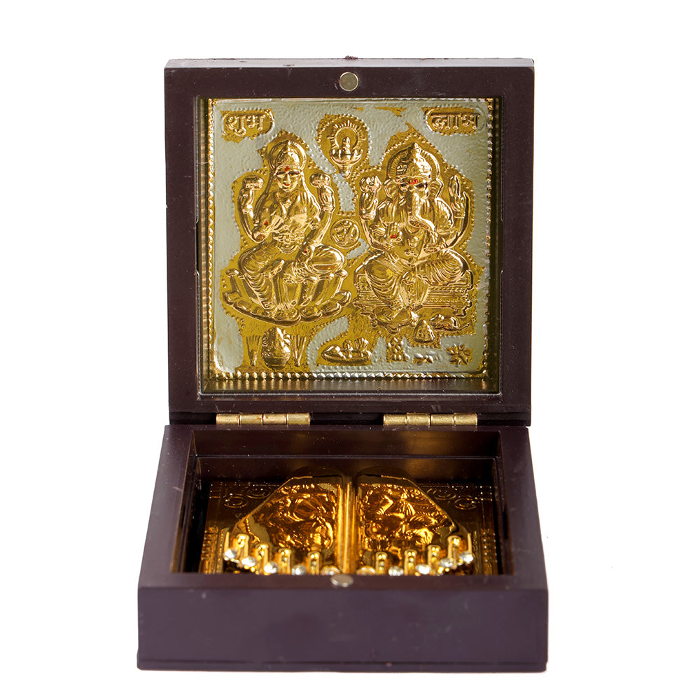 Shree Lakshmi Ganesh Charan Paduka Box - Small