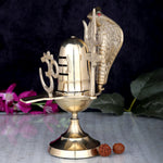 7 Inch Traditional Pure Brass Shivling