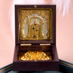 Om Shri Venkateshaya Namaha Charan Paduka Box - Small