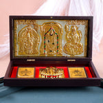 Om Shri Venkateshaya Namaha Charan Paduka Box - Big