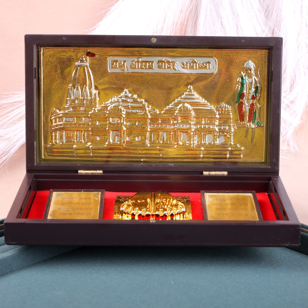 Prabhu Shree Ram Ayodhya Mandir Charan Paduka Box - Big