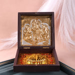 Lakshmi Ganesh & Saraswati Charan Paduka Box - Medium