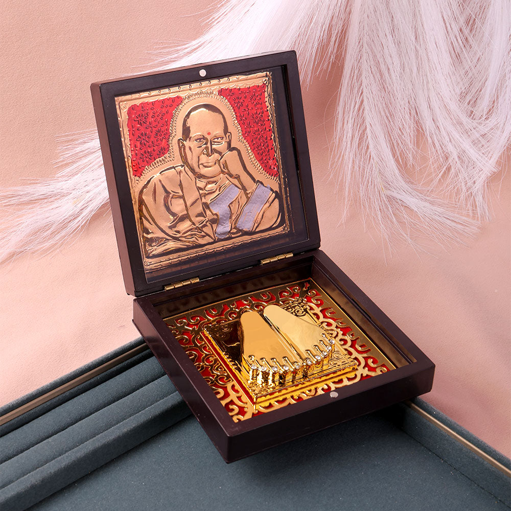 Guru Ji Blessings Charan Paduka Box - Small