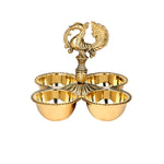 Designer Brass Chaumukh with Peacock