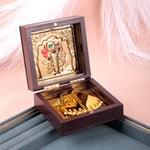 Jai Shree Krishna Charan Paduka Box - Small