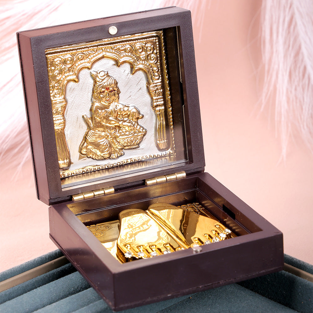 Laddu Gopal Charan Paduka Box - Small