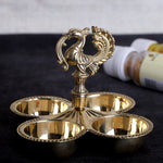 Designer Brass Chaumukh with Peacock