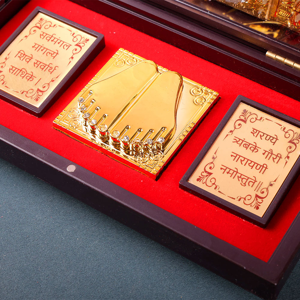 Jai Mata Di Charan Paduka Box - Big