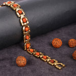 Elegant Rudraksha Bracelet Gold Plated Premium IGP Coating