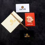 Om Bracelet Gold Plated Minimal Spiritual Premium IGP Coating