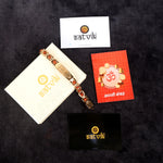 Om Namah Shivay Rudraksha Bracelet Gold Plated Premium IGP Coating