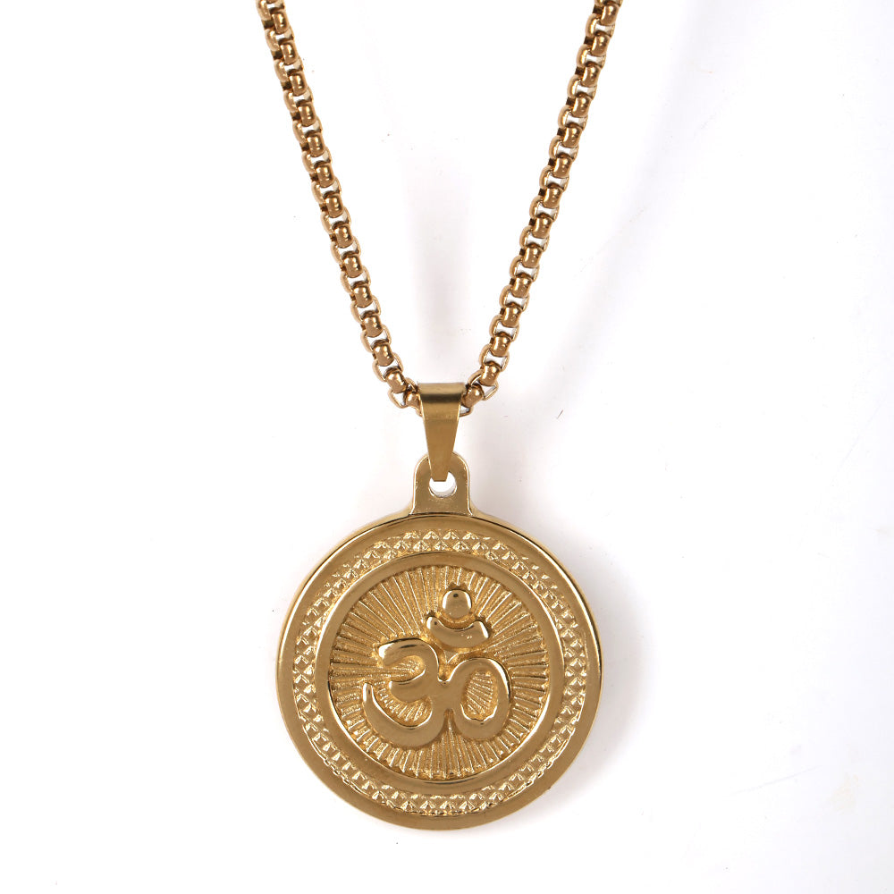 Om Pendant Gold Plated Premium IGP Coating
