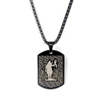 Shiv Pendant MicroCarved Black