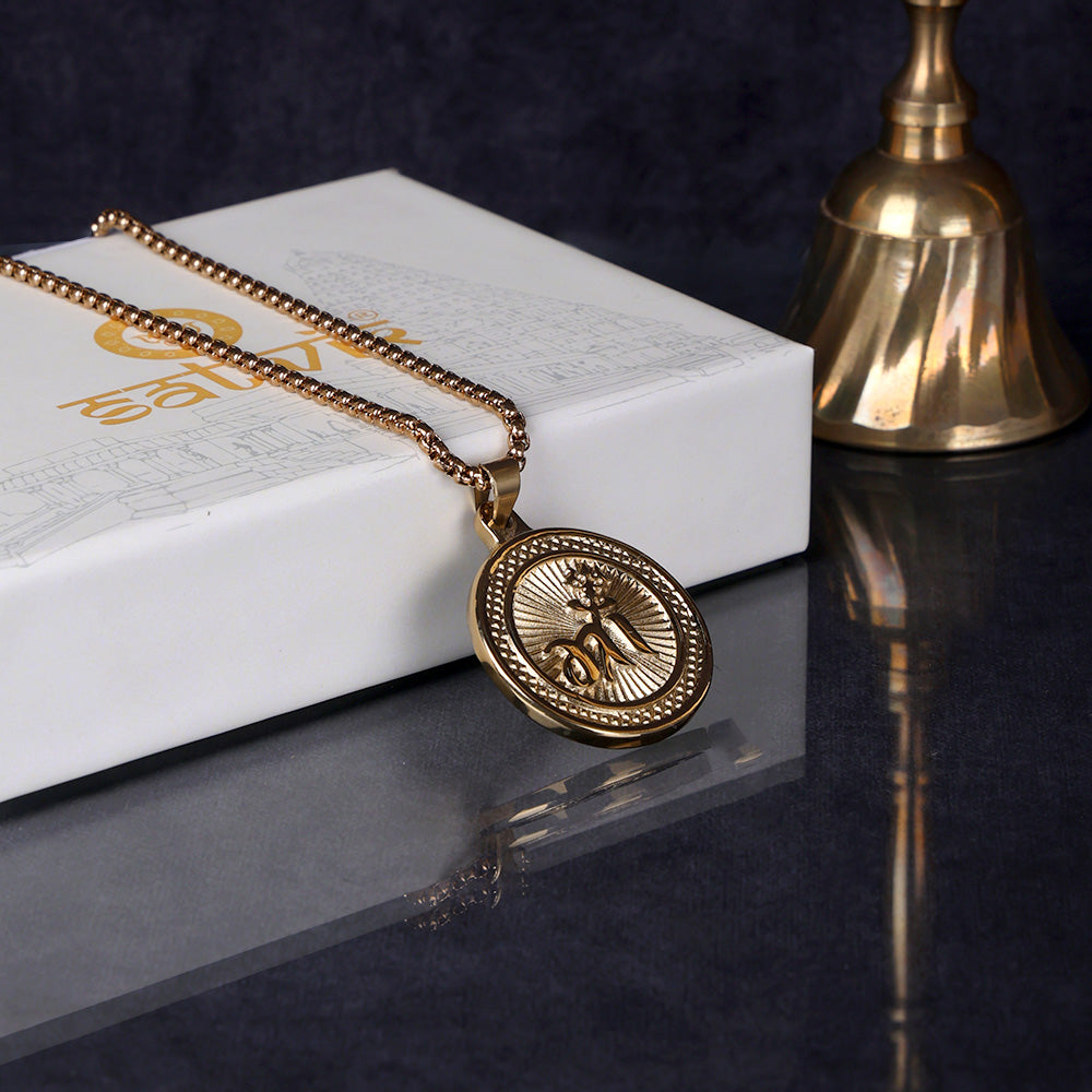 Maa Name Pendant Gold Plated Premium IGP Coating