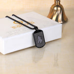 Hare Krishna Hare Rama Pendant MicroCarved Black