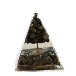 Pyrite Tree Pyramid Decorative Spiritual Piece